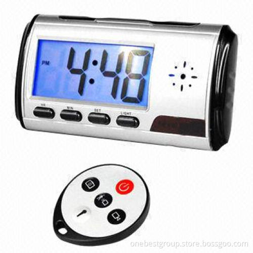 Clock Mini DVR Security Camera, Motion Detector, Supports High Capacity Memory Card up to 32GB